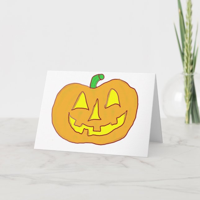 Cartão Happy Jack O'Lantern (Frente)
