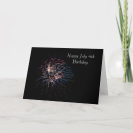 Cartão Happy July Forth Birthday
