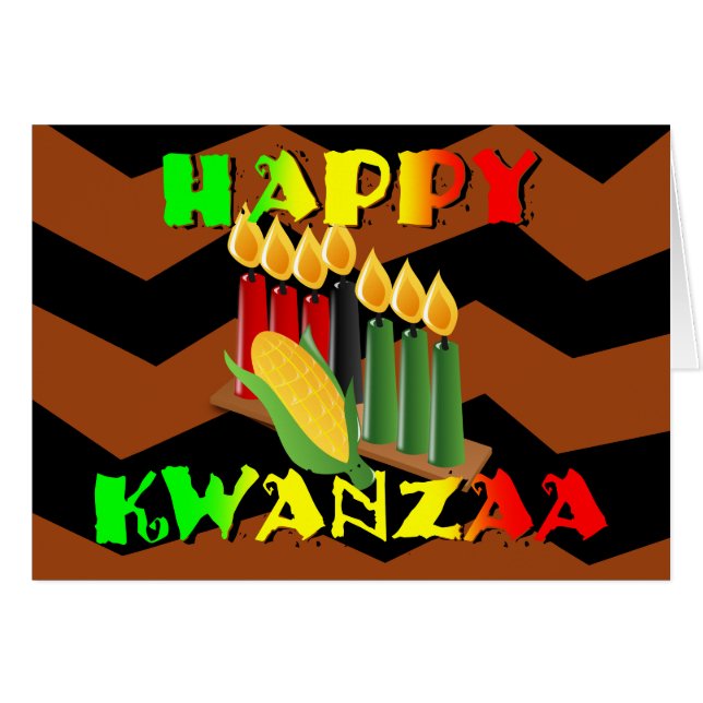 CARTÃO HAPPY KWANZAA (Frente Horizontal)