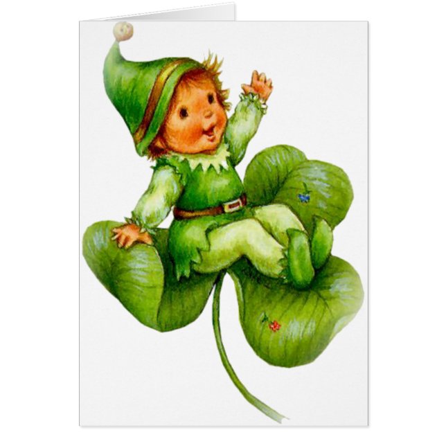 Cartão Happy Leprechaun (Frente)