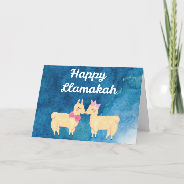 Cartão Happy Llamakah (Frente)