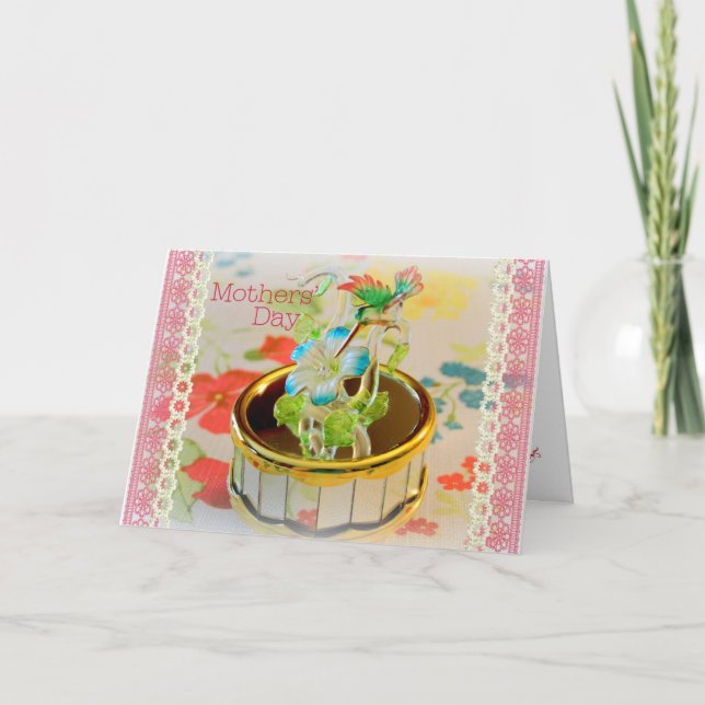 Cartão Happy Mather's Day Card with Hummingbird (Frente)