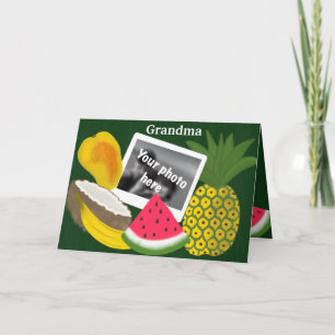 Cartão Happy Mother’s Day Grandma with fruit