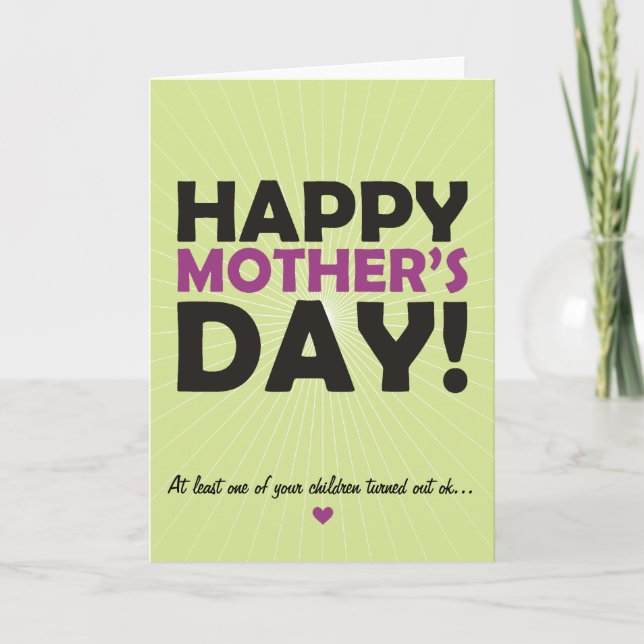 Cartão Happy Mother's Day (Frente)