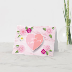 Cartão Happy Mother's Day Beautiful Flowers Greeting