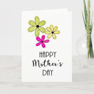 Cartão Happy Mother's Day Blank Inside Greeting Card