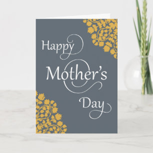 Cartão Happy Mother's Day Card with Floral Accent