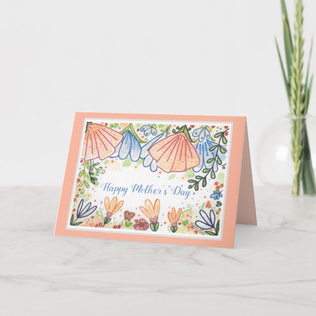 Cartão Happy Mother's Day Customizable (Frente)