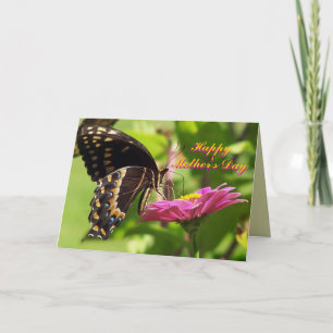 Cartão Happy Mother's Day, Friend, butterfly on flower