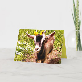 Cartão Happy Mother's Day From Your Favorite Kid (Goat)