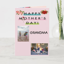 Cartão Happy Mother's Day Grandma!