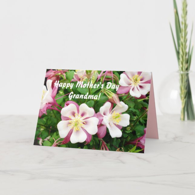 Cartão Happy Mother's Day Grandma! (Frente)