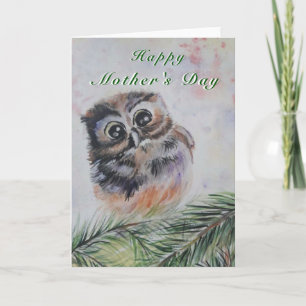 Cartão Happy Mother's Day - Watercolor Painting - Mommy..