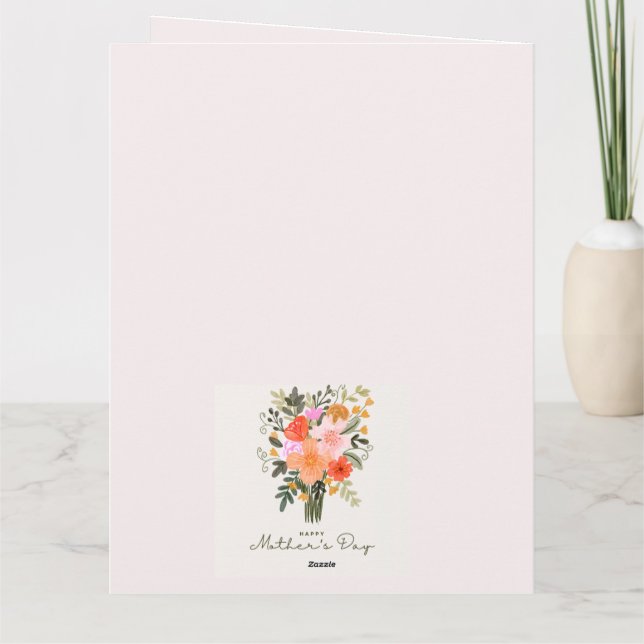 Cartão Happy mothersday (Verso)