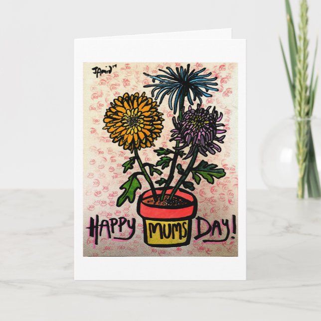 Cartão Happy Mums Day (Frente)