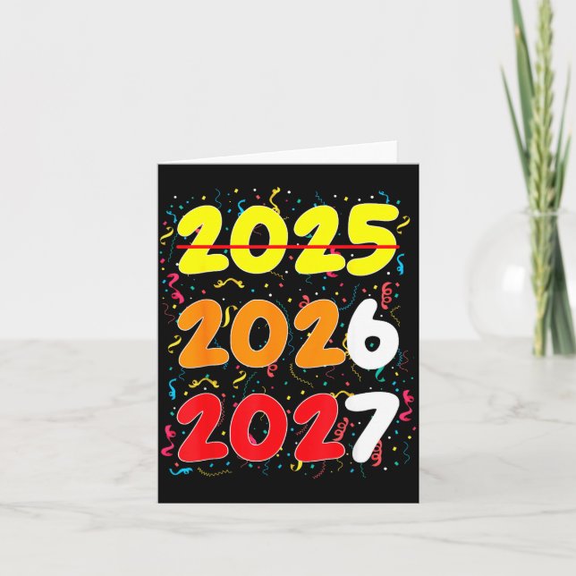 Cartão Happy New Year 2026 Coming Soon 2027 Funny 67 Meme (Frente)