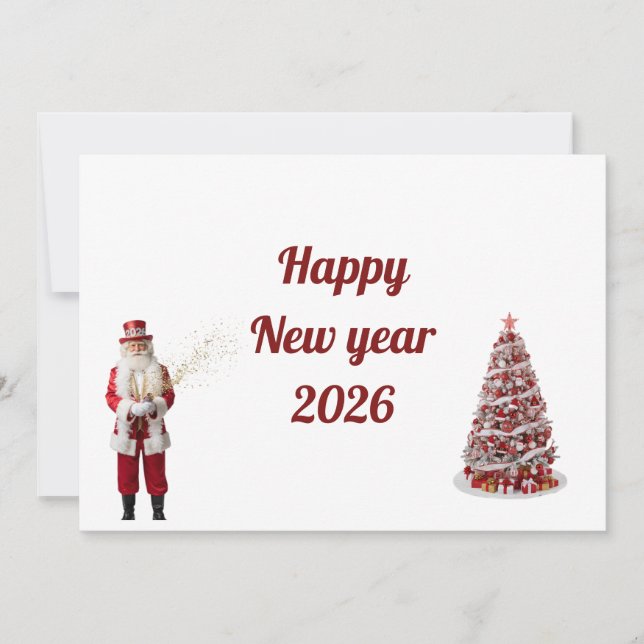 Cartão Happy New Year Card 2026 (Frente)