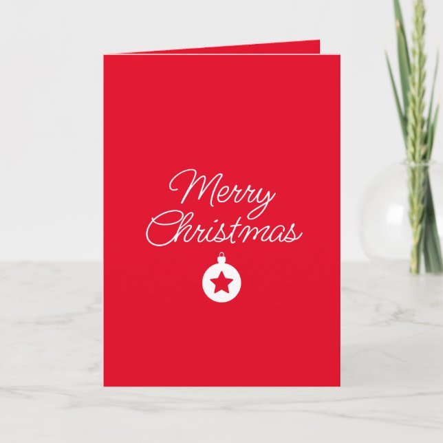 Cartão Happy New Year Merry Christmas Holiday Season (Frente)