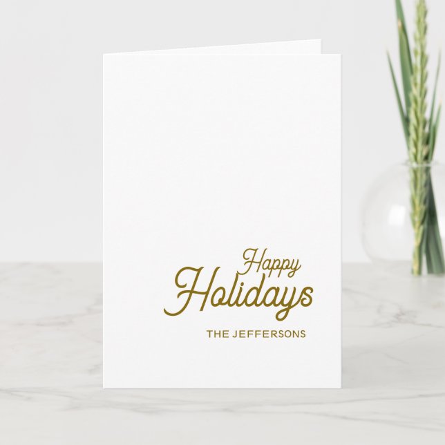 Cartão Happy New Year Merry Christmas Seasonal Family (Frente)