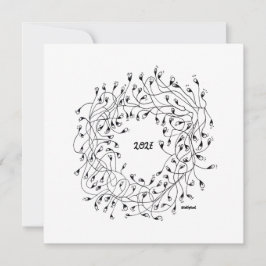 Cartão Happy New Year, New Year Greeting