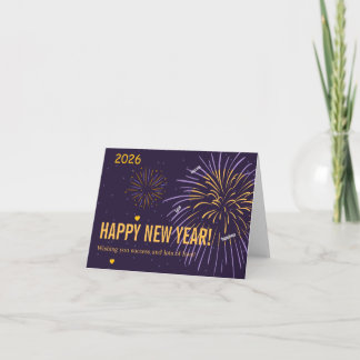 Cartão Happy New Year– Wishing You Success and Love