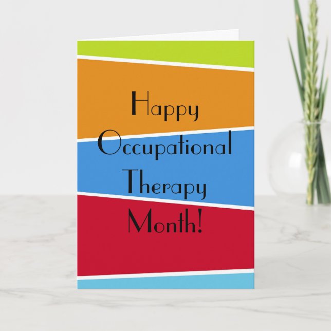 Cartão Happy Occupational Therapy Month Appreciaton Cards (Frente)