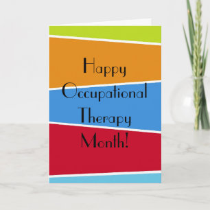 Cartão Happy Occupational Therapy Month Appreciaton Cards