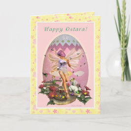 Cartão Happy Ostara - Spring Faerie - Blank Note Card