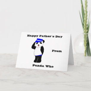 Cartão Happy Panda Father`s Day