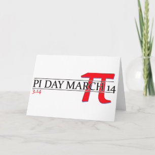 Cartão Happy Pi Day March 14