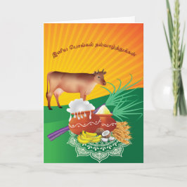 Cartão Happy Pongal Greetings - GC001