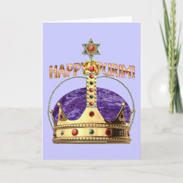 Cartão Happy Purim Blank Card