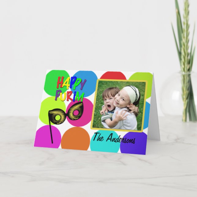 Cartão Happy Purim Card (Frente)