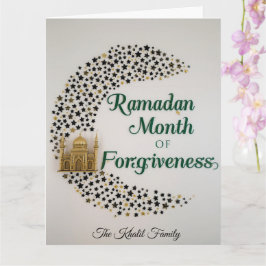 Cartão Happy Ramadan Mubarak Ramadan Kareem Hilal Muslim