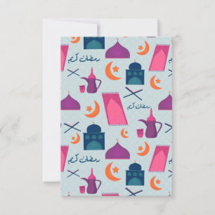 Cartão Happy Ramadan Pattern