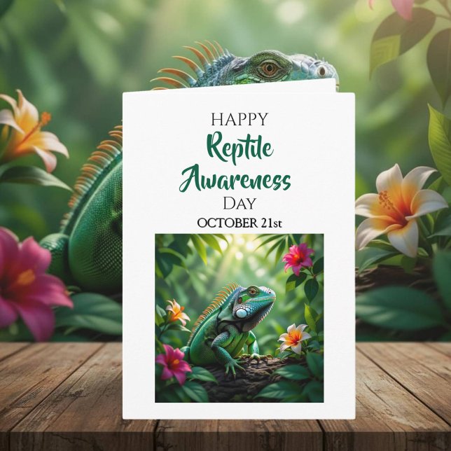 Cartão Happy Reptile Awareness Day  | October 21st Card (Criador carregado)