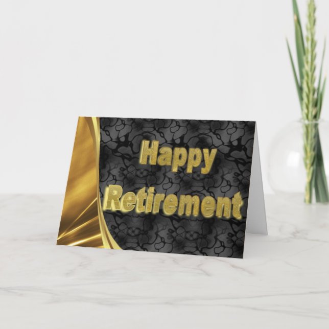 Cartão Happy Retirement Card (Frente)