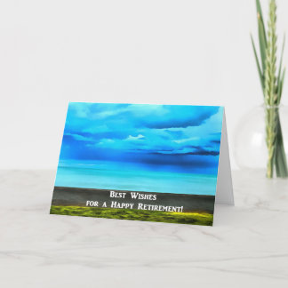 Cartão Happy Retirement Over Ocean Card