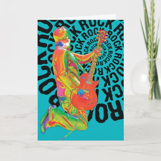 Cartão Happy Rockin Birthday! Card (Frente)