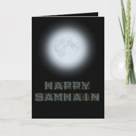 Cartão Happy Samhain Full Moon