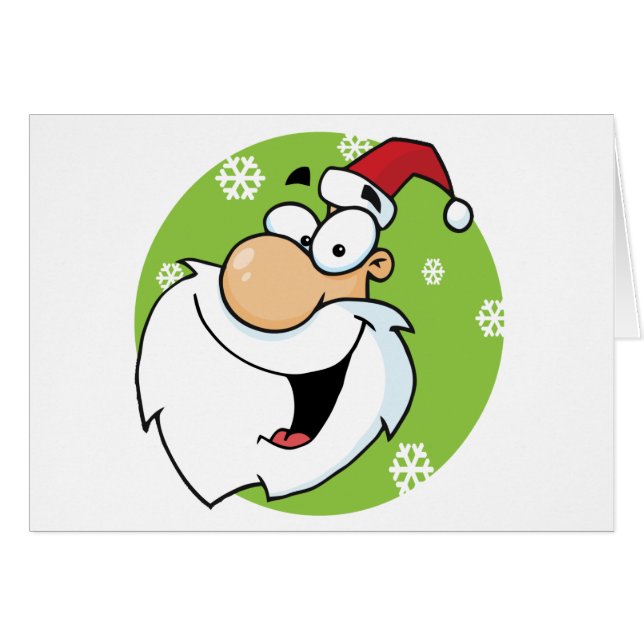 Cartão Happy Santa Clause T-shirts e presentes (Frente Horizontal)