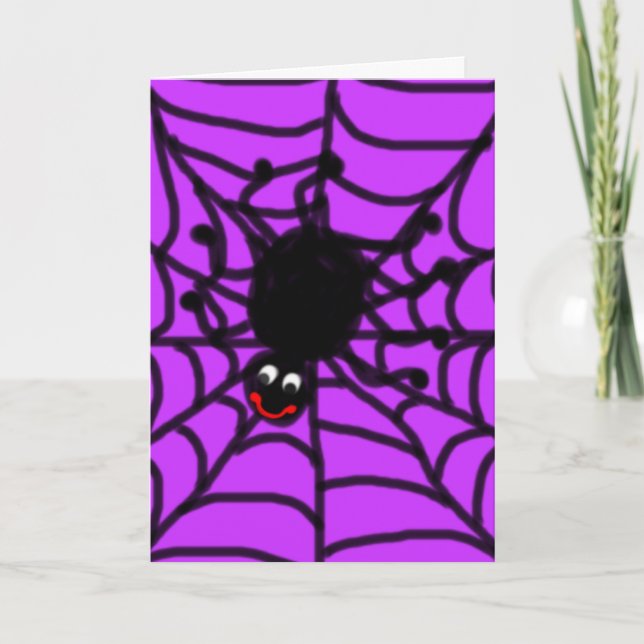 Cartão Happy Spider Greeting Card (Frente)