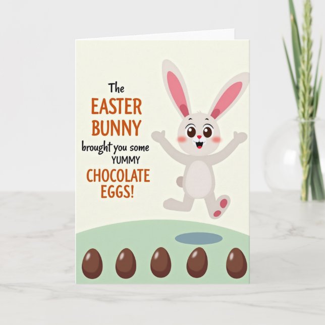 Cartão Happy Spring Bunny Greeting Card (Frente)