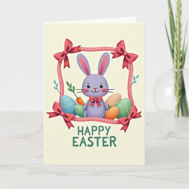 Cartão Happy Spring Oval Pattern Card (Frente)