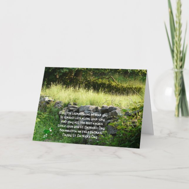 Cartão Happy St. Patrick's Day! (Frente)
