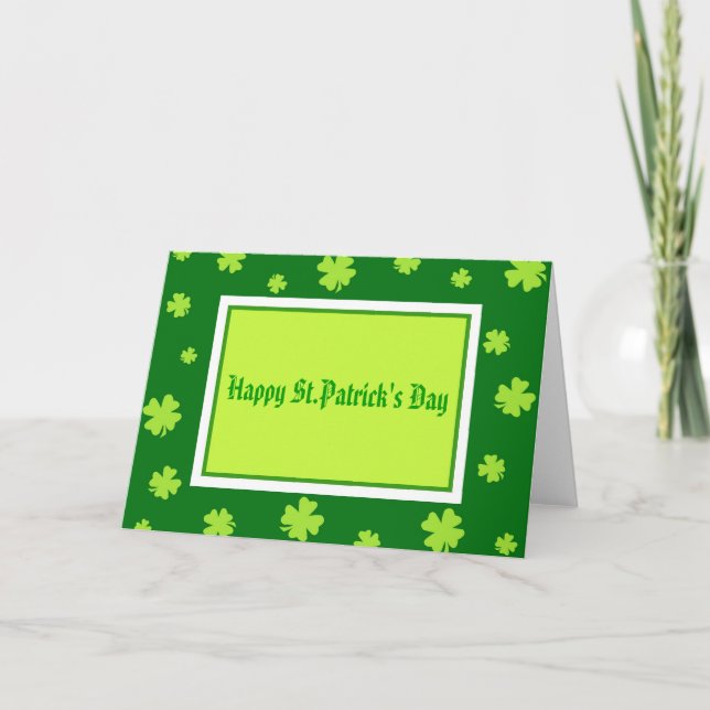 Cartão Happy St.Patrick's Day - Card (Frente)
