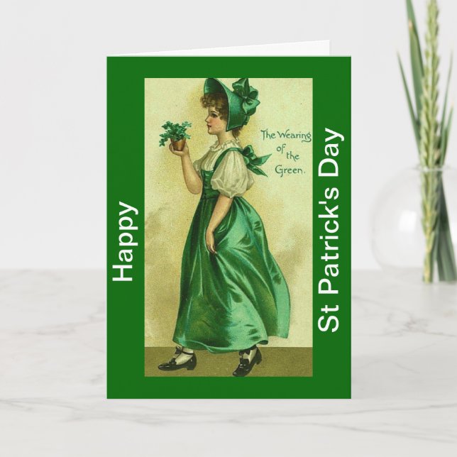 Cartão Happy St Patricks Day Card (Frente)