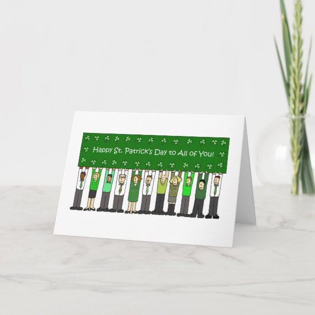 Cartão Happy St. Patrick's Day to All of You (Frente)