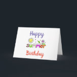 CARTÃO HAPPY ****SUMMER**** BIRTHDAY TO YOU!<br><div class="desc">HAPPY ****SUMMER**** BIRTHDAY TO YOU! AND IF YOU LIKE THIS LOOK FOR "BIRTHDAY MONTHS" SUCH AS "JUNE" "JULY" AND "AUGUST" SO FAR AS OF JUNE 2019! LOOK FOR MORE SOON IF YOU WISH.  THANKS FOR STOPPING BY ONE OF MY NINE STORES :)</div>