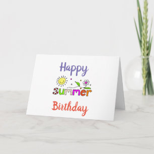 CARTÃO HAPPY ****SUMMER**** BIRTHDAY TO YOU!